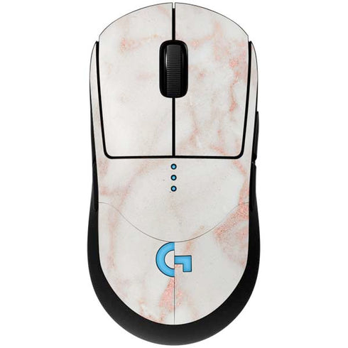 Rose Gold Marble G Pro Wireless Gaming Mouse Skin
