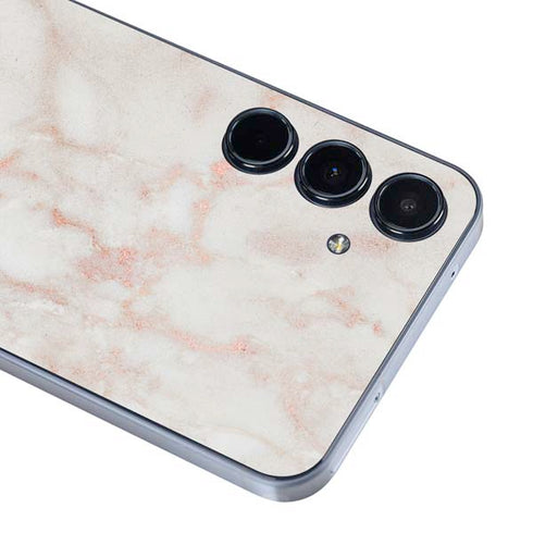 Rose Gold Marble Galaxy A35 5G Skin