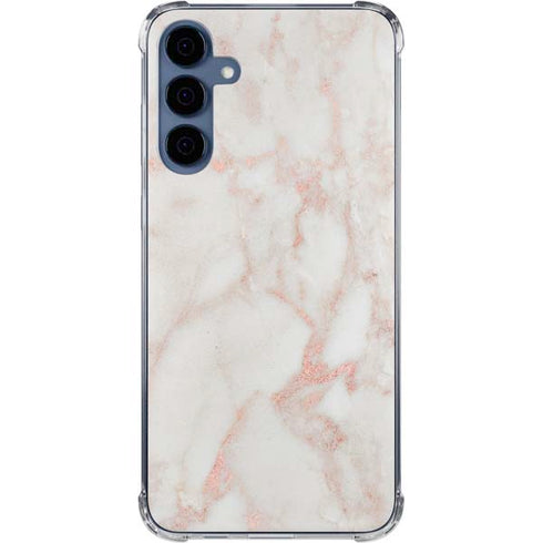 Rose Gold Marble Galaxy A55 5G Clear Case