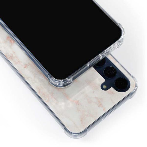Rose Gold Marble Galaxy A55 5G Clear Case