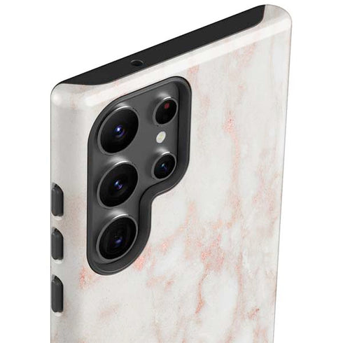 Rose Gold Marble Galaxy S23 Ultra Pro Case