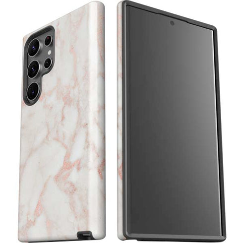 Rose Gold Marble Galaxy S23 Ultra Pro Case
