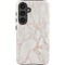 Rose Gold Marble Galaxy S25 Impact Case