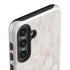 Rose Gold Marble Galaxy S25 Impact Case