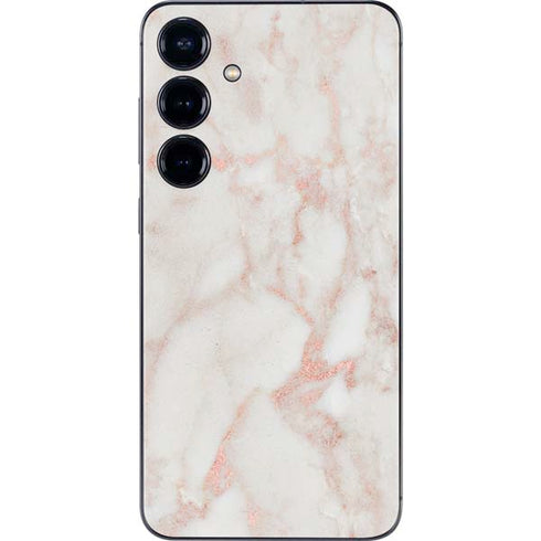 Rose Gold Marble Galaxy S25 Plus Skin