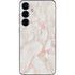 Rose Gold Marble Galaxy S25 Skin