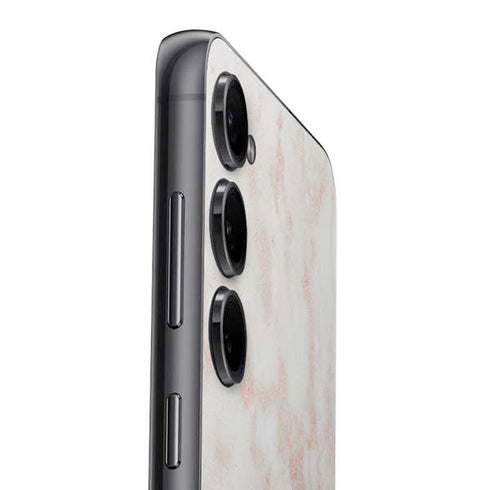 Rose Gold Marble Galaxy S25 Skin