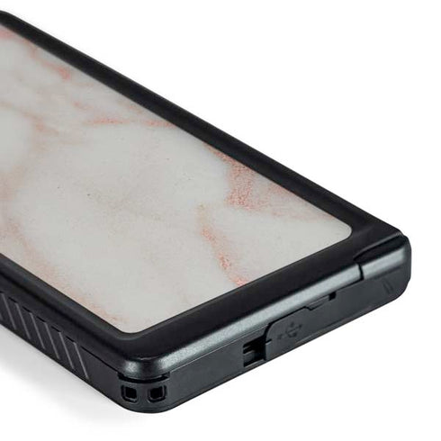 Rose Gold Marble Galaxy S24 Ultra Waterproof Case