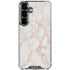 Rose Gold Marble Galaxy S26 Clear Case