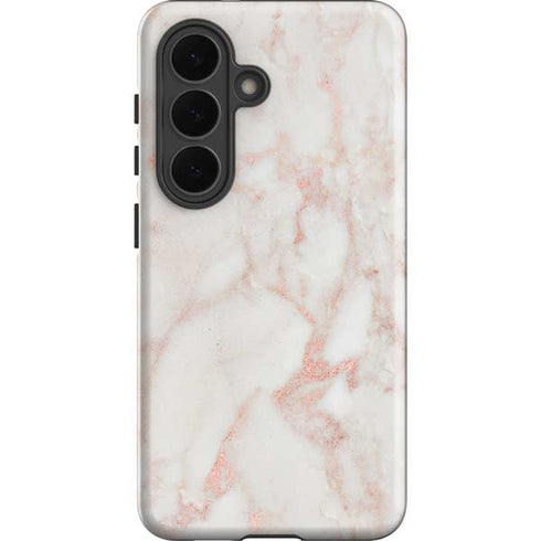 Rose Gold Marble Galaxy S26 Impact Case