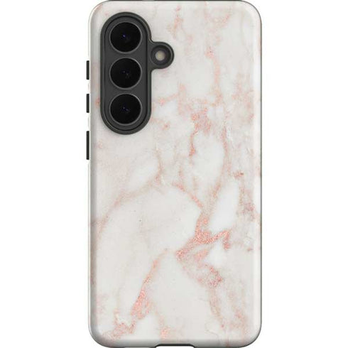 Rose Gold Marble Galaxy S26 Plus Impact Case