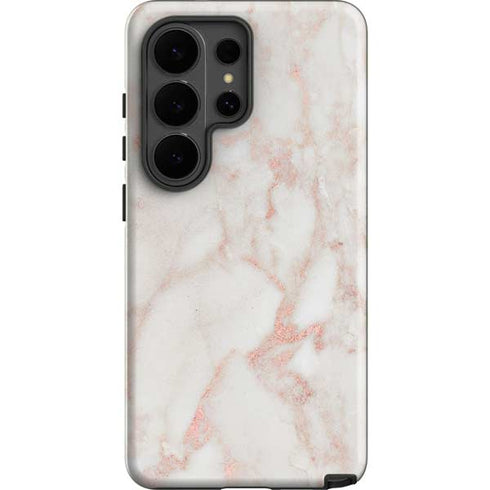 Rose Gold Marble Galaxy S26 Ultra Impact Case