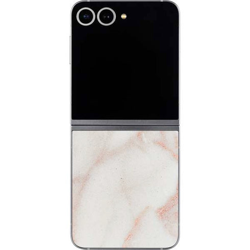 Rose Gold Marble Galaxy Z Flip6 Skin