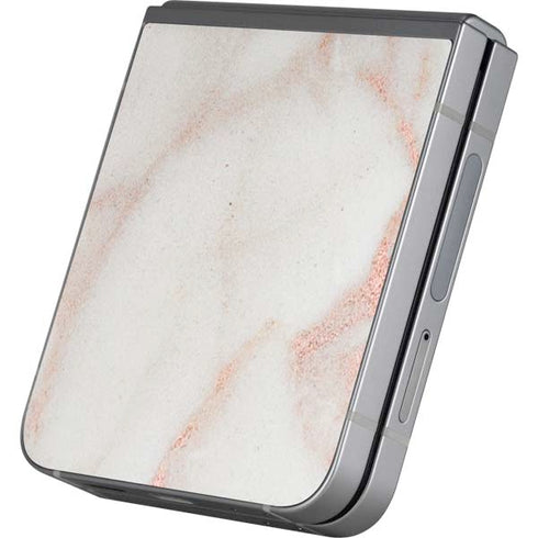 Rose Gold Marble Galaxy Z Flip6 Skin