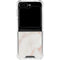 Rose Gold Marble Galaxy Z Flip6 Clear Case