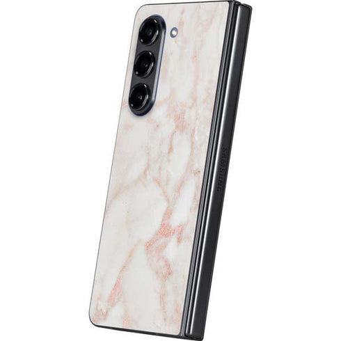 Rose Gold Marble Galaxy Z Fold5 5G Skin