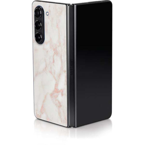 Rose Gold Marble Galaxy Z Fold5 5G Skin