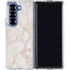 Rose Gold Marble Galaxy Z Fold7 Clear Case