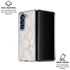 Rose Gold Marble Galaxy Z Fold7 Clear Case