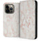 Rose Gold Marble iPhone 13 Pro Folio Case