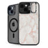 Rose Gold Marble iPhone 15 Plus Kickstand Case