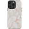Rose Gold Marble iPhone 15 Pro Impact Case