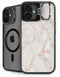 Rose Gold Marble iPhone 16 Plus Kickstand Case