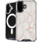 Rose Gold Marble iPhone 16 Plus MagSafe Case