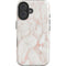 Rose Gold Marble iPhone 16 Plus Magsafe Impact Case