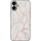 Rose Gold Marble iPhone 16 Plus Skin