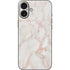 Rose Gold Marble iPhone 16 Plus Skin