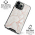 Rose Gold Marble iPhone 16 Pro Clear Case