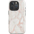 Rose Gold Marble iPhone 16 Pro Magsafe Impact Case