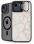 Rose Gold Marble iPhone 16e Kickstand Case