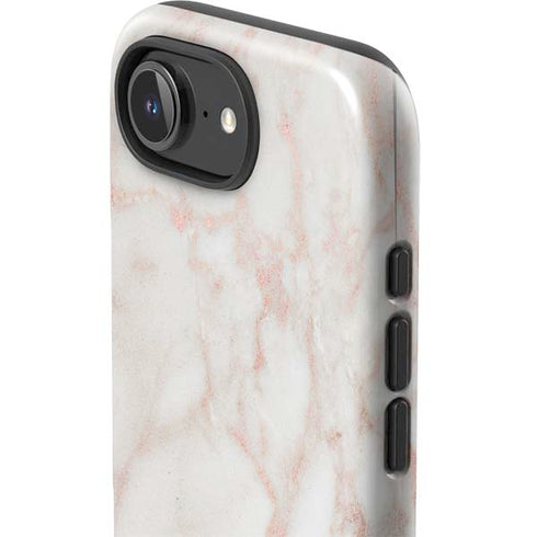Rose Gold Marble iPhone 16e Impact Case