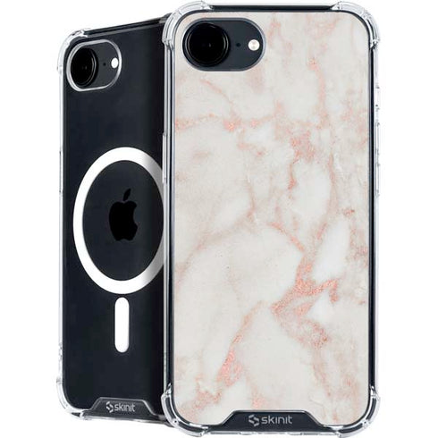 Rose Gold Marble iPhone 16e MagSafe Case