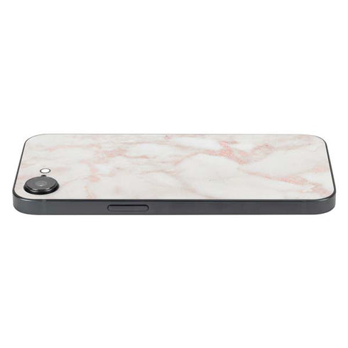 Rose Gold Marble iPhone 16e Skin