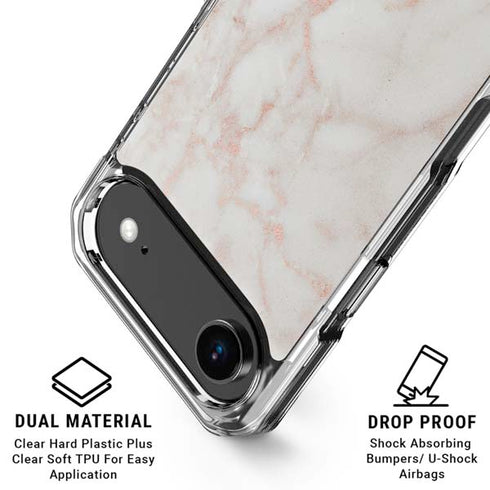 Rose Gold Marble iPhone 17 Air MagSafe Case