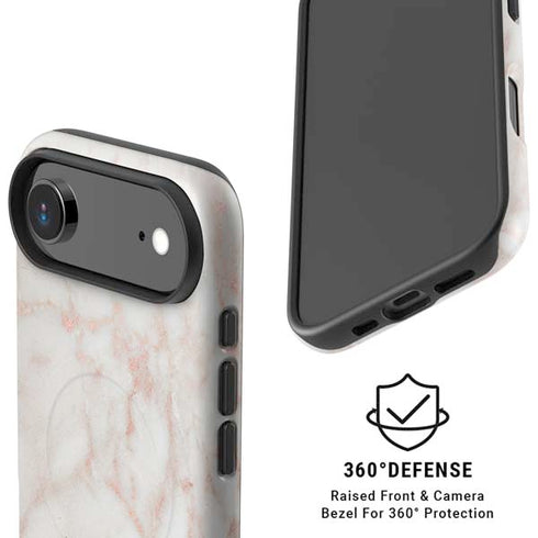 Rose Gold Marble iPhone 17 Air Magsafe Impact Case