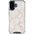 Rose Gold Marble iPhone 17 Clear Case