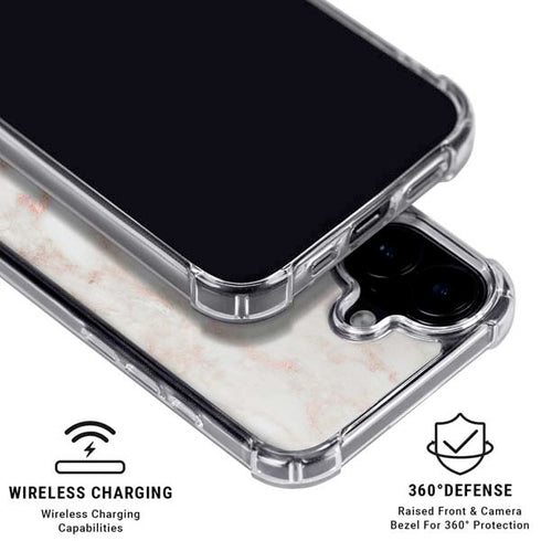 Rose Gold Marble iPhone 17 MagSafe Case