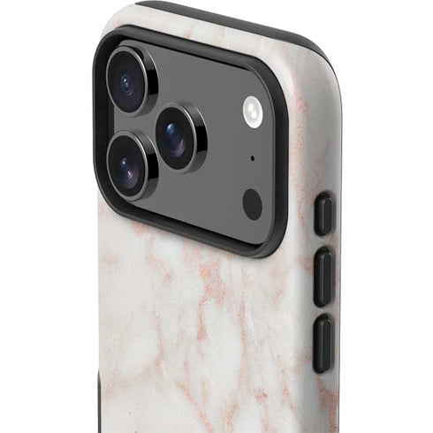 Rose Gold Marble iPhone 17 Pro Max Impact Case