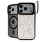 Rose Gold Marble iPhone 17 Pro Max Kickstand Case