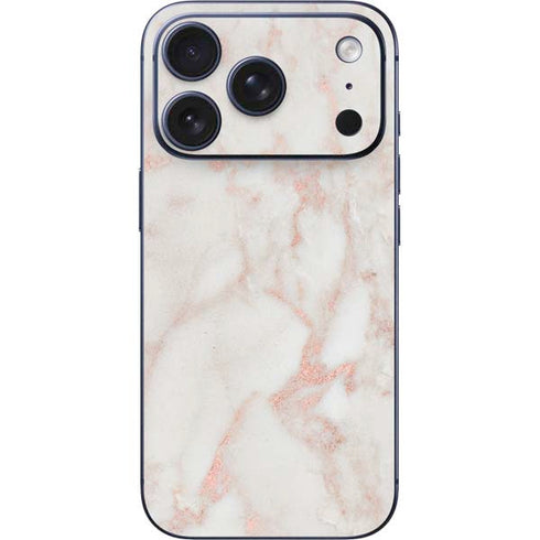 Rose Gold Marble iPhone 17 Pro Skin