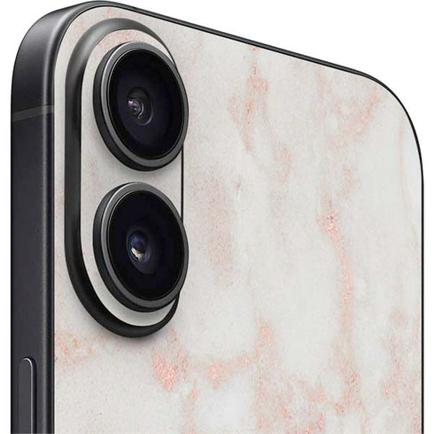 Rose Gold Marble iPhone 17 Skin