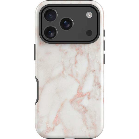 Rose Gold Marble iPhone 18 Pro Impact Case