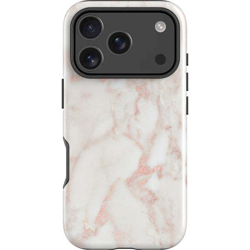 Rose Gold Marble iPhone 18 Pro Max Impact Case