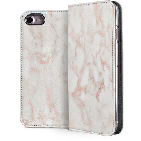 Rose Gold Marble iPhone 7 Folio Case