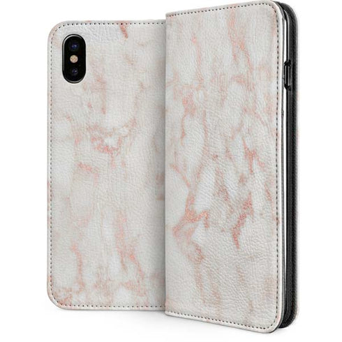 Rose Gold Marble iPhone 8 Folio Case
