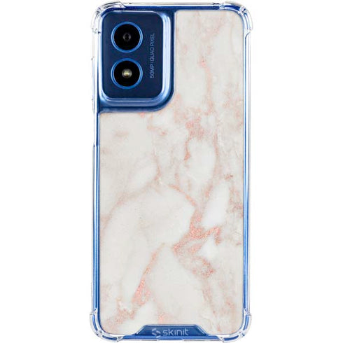 Rose Gold Marble Moto G 5G (2024) Clear Case